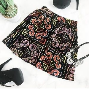 Ladakh Mayan Printed High Waist Skirt